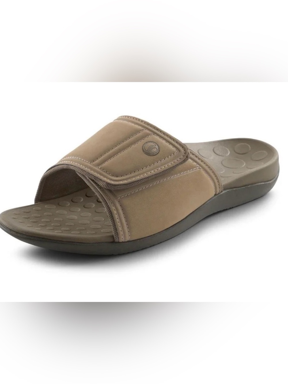 Vionic Kiwi Unisex Orthotic Slide Sandal Men’s Size 8 Camel